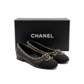 Chanel Ballet Flats woman Featuring a gold-tone chain trim and with a interlocking 3216-3 - 4