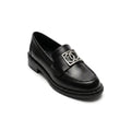 Chanel CC Interlocking Logo Size Leather Chunky Loafers Chan Woman 9808-1 - 5