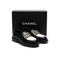Chanel CC Interlocking Logo Size Leather Chunky Loafers Chan Woman 9808-1 - 4