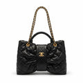 Chanel Lambskin Quilted Mini Bow Bag Woman 99888 Black - 2