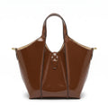 Tod's Timeless Small Shopping Bag in glossy leather – Dimensions: 20 cm (length) x 20 cm (width) Woman 8819 Brown - 3