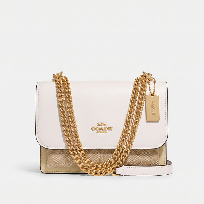 Coach crossbody bag Woman (15 cm height, 20 cm width) 978 White&Beige - 1