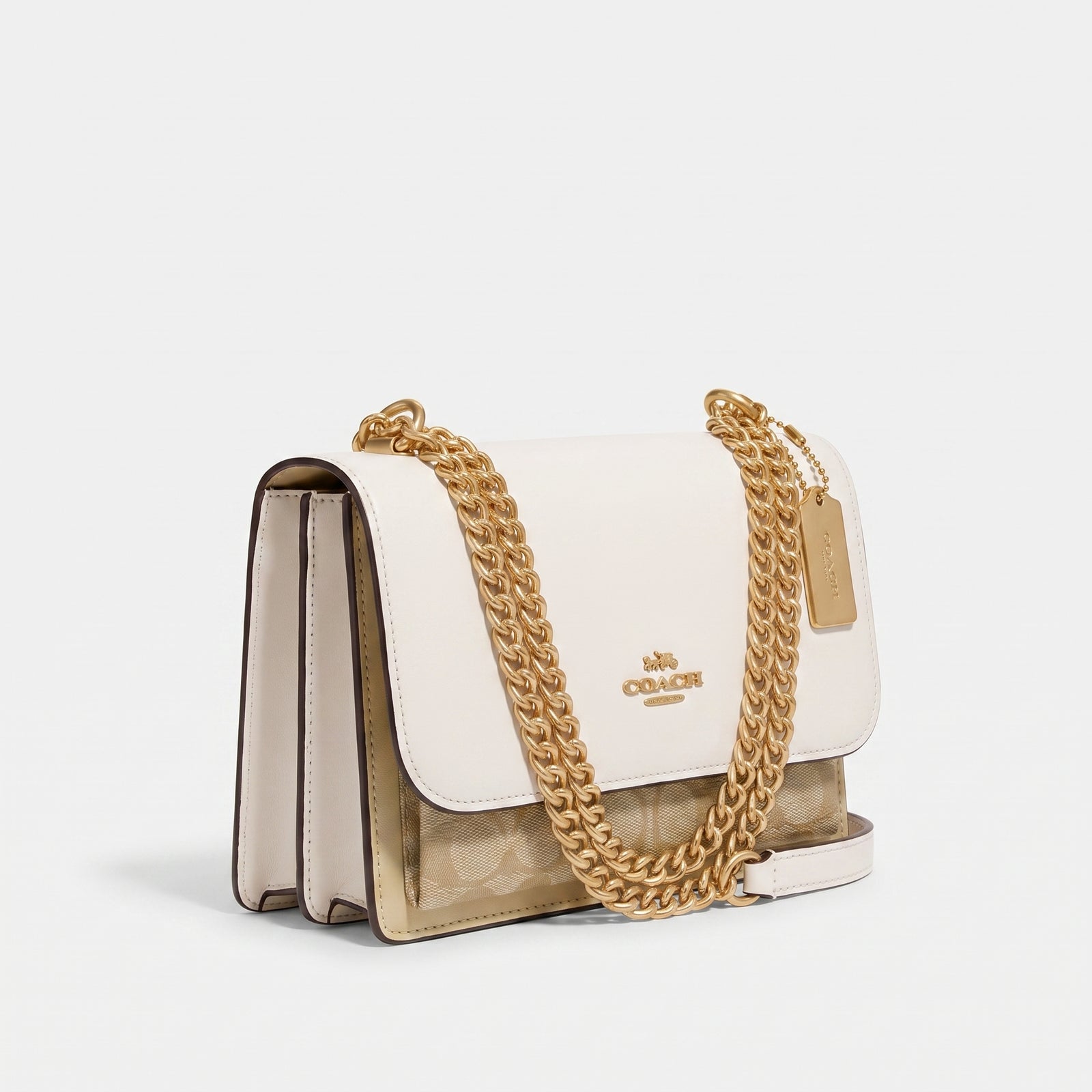 Coach crossbody bag Woman (15 cm height, 20 cm width) 978 White&Beige - 2