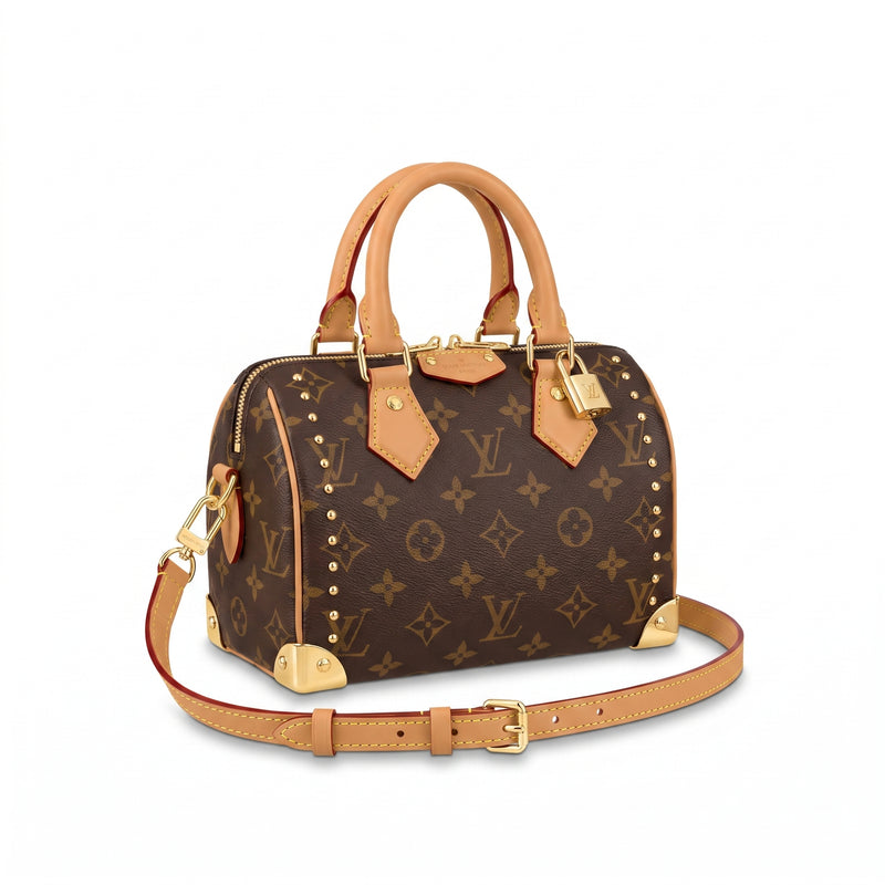Louis Vuitton Pre-Owned Speedy Trunk Bag Woman Monogram Bold 13146 Brown/Beige - 2