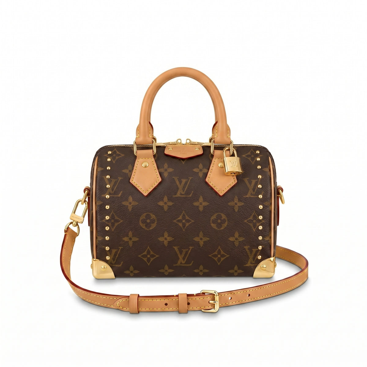 Louis Vuitton Pre-Owned Speedy Trunk Bag Woman Monogram Bold 13146 Brown/Beige - 1