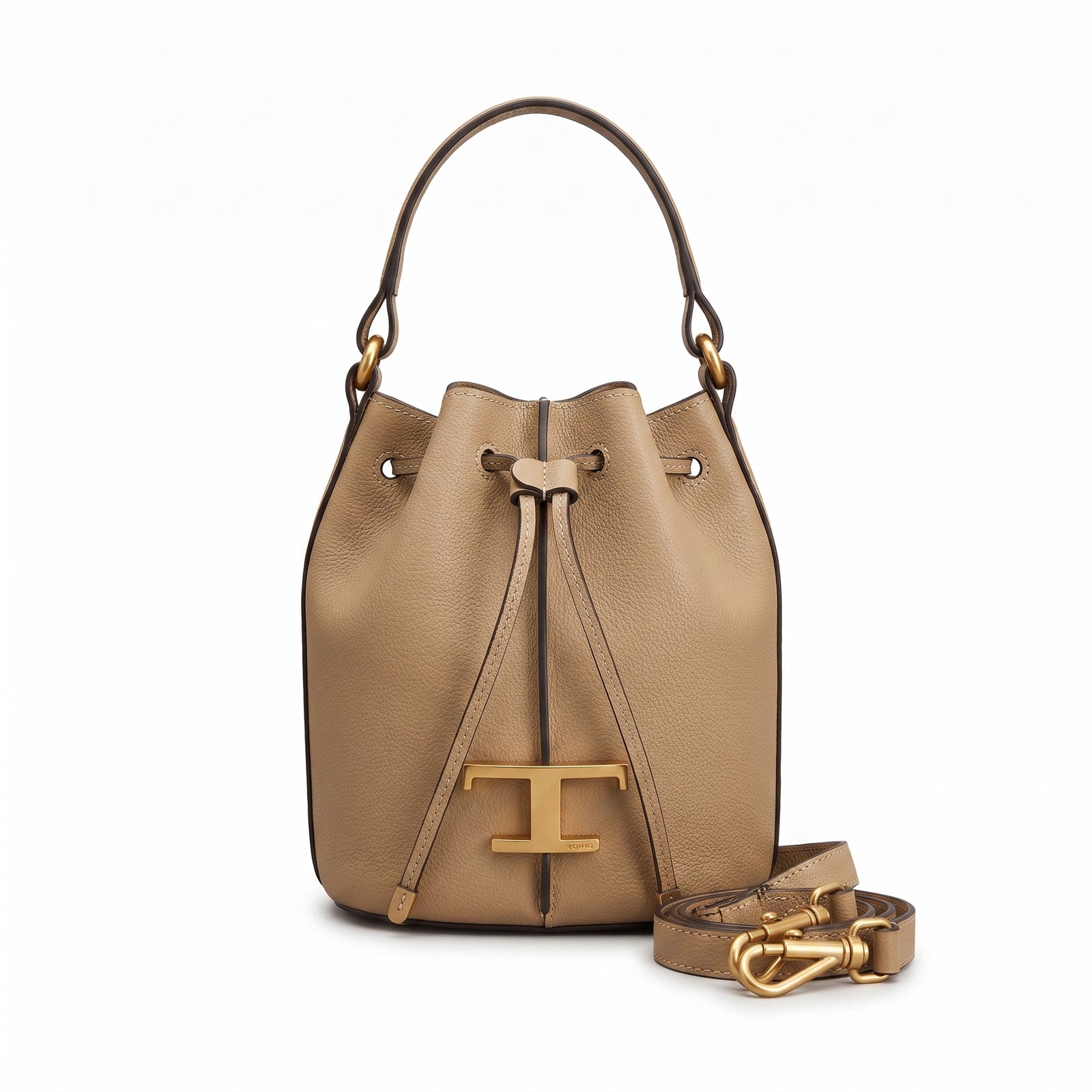Tod's Bucket Bag with Charm – Dimensions: 20 cm (length) x 20 cm (width) Woman 8817 Beige - 1