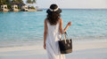 Celine Raffia Tote Bag With Calfskin Leather Trim Woman CEL 213 Black - 6