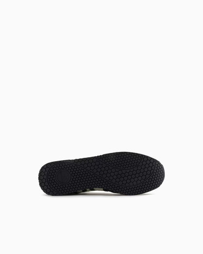 Armani Exchange Original in eco-suede mesh and nylon Sneakers Man XYX017 Black