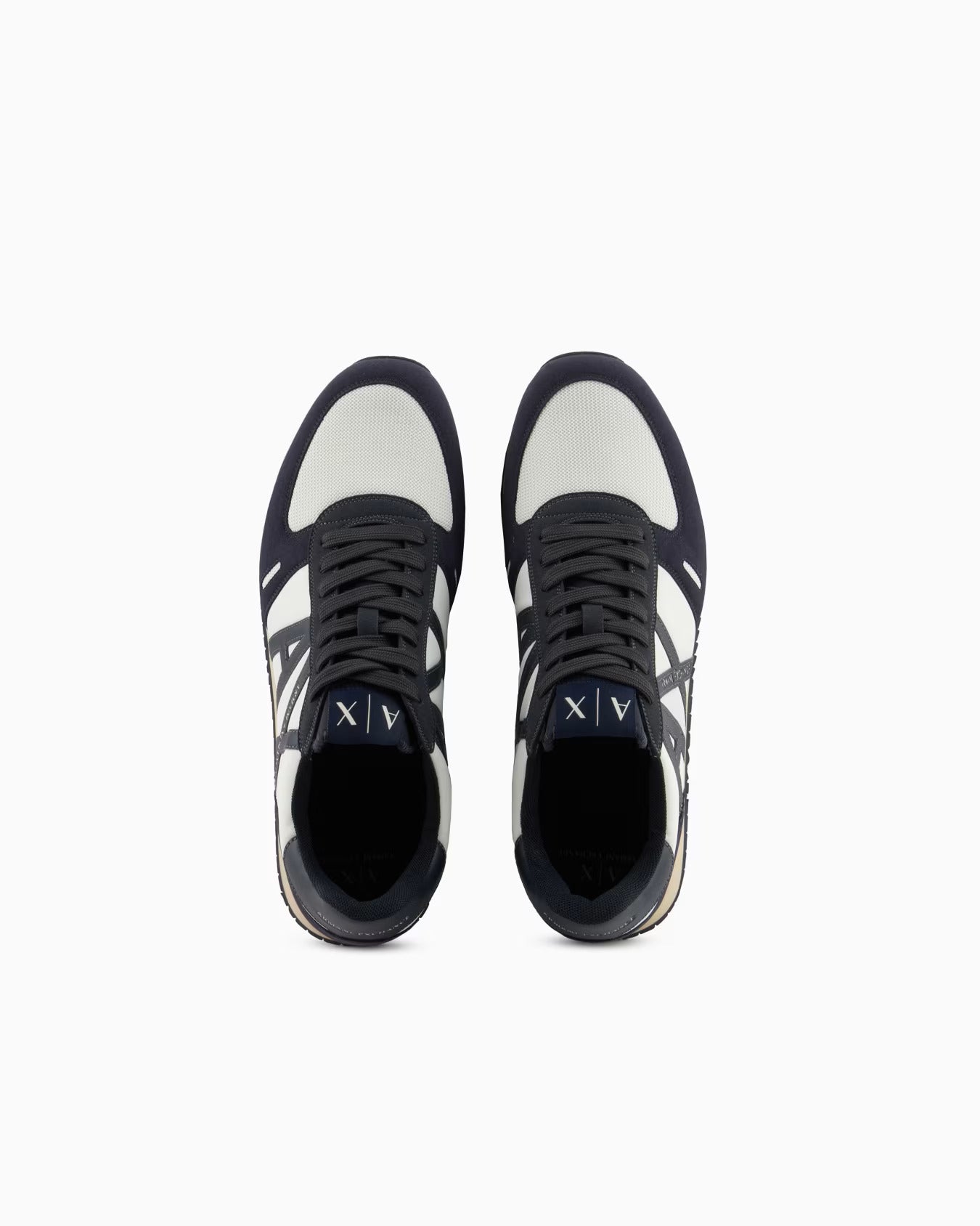 Armani Exchange Original in eco-suede mesh and nylon Sneakers Man XYX017 Black - 4