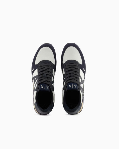 Armani Exchange Original in eco-suede mesh and nylon Sneakers Man XYX017 Black