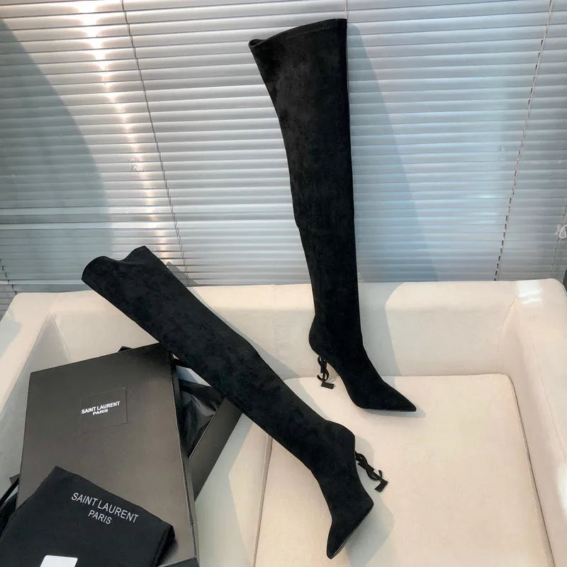 Saint Laurent Premium Quality Boot Woman 178A-1 Black