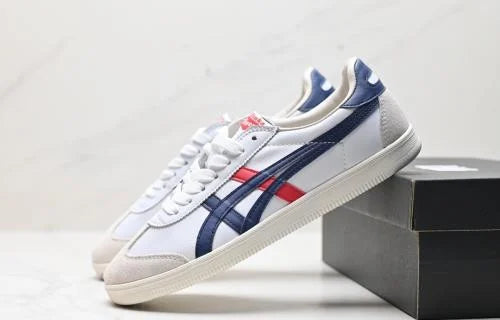 حذاء رياضي Asics Onitsuka Tiger للنساء 1183C095 باللونين الأبيض والأزرق الداكن