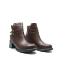 Diesel Half Boots High Quality with Buckle Detail Woman MA-916 Coffee - 4