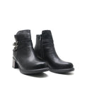 Diesel Half Boots High Quality with Buckle Detail Woman MA-916 Black - 4