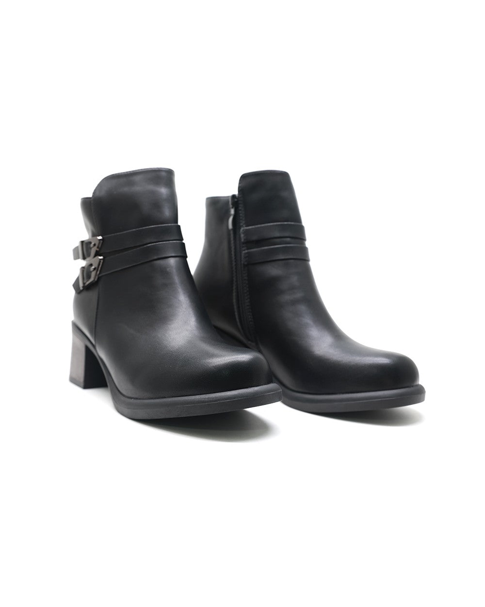 Diesel Half Boots High Quality with Buckle Detail Woman MA-916 Black - 4