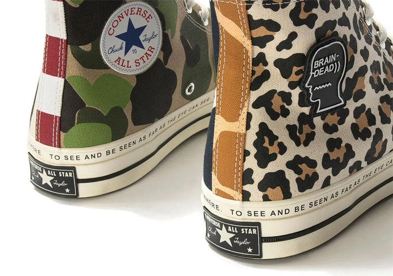 Converse X Brain Dead Collaboration Cabinet Noir Woman A03279 Tiger - 4