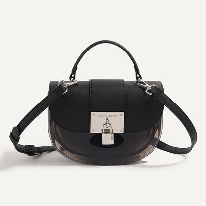 Bags Retro Style Jelly Bags PVC Jiaozi Bao Leisure Versatile Crossbody B-199672-3 Black