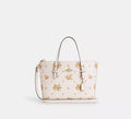 Coach Mollie Tote Bag 25 With Floral Print Tote Woman C139 White - 1