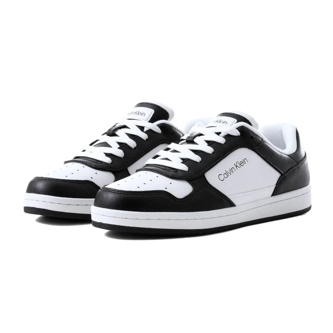 Calvin Klein Origenal Landy Round Toe Lace-up Sneakers Man FWOFW3687 Black&White - 4