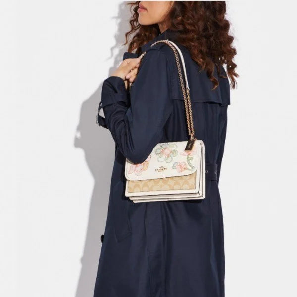 Coach crossbody bag Woman (15 cm height, 20 cm width) 978 White&Beige - 4