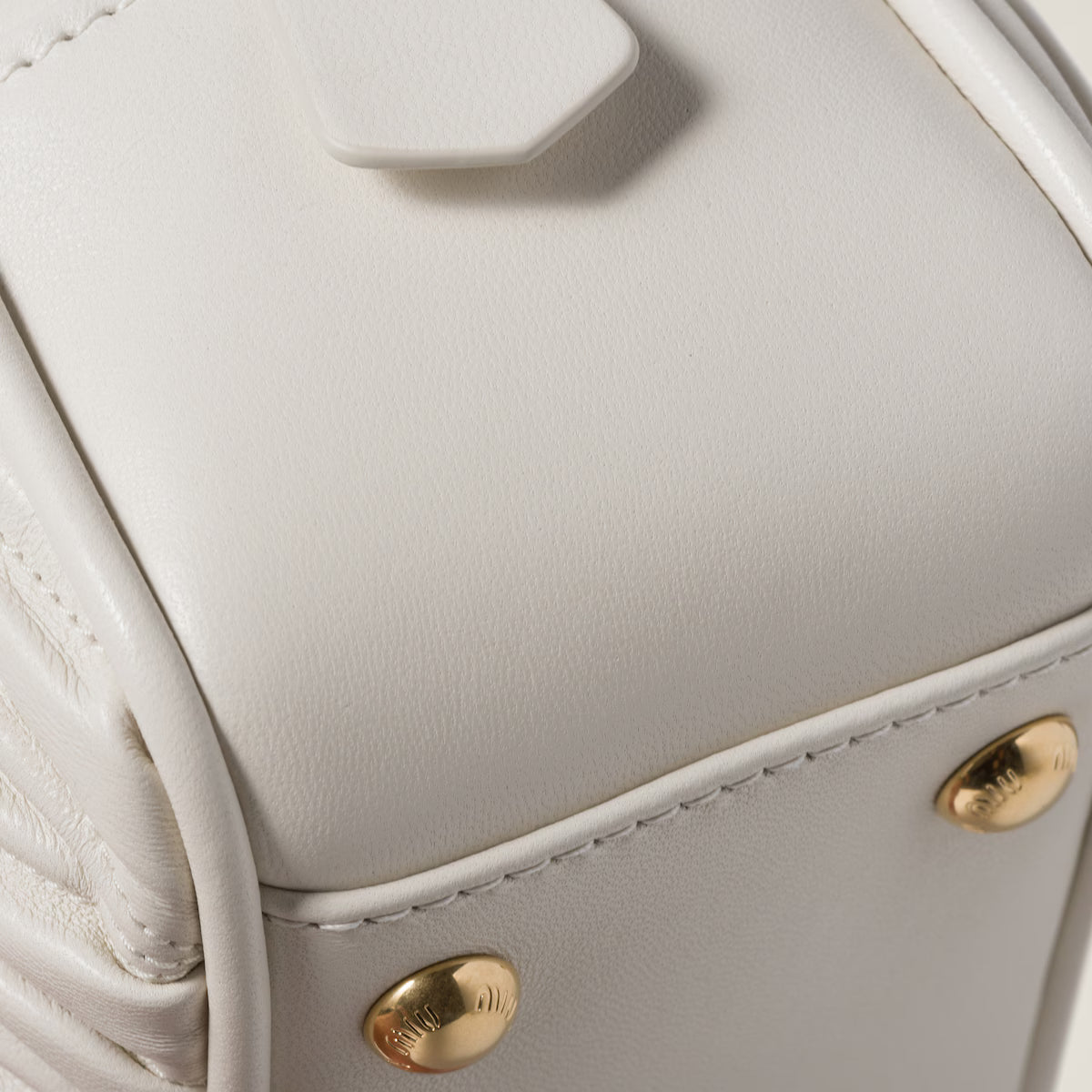 Miu Miu Arcadie Matelassé Nappa Leather Bag For Woman 5BB142 White - 5