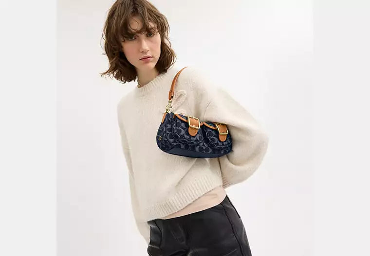 Coach - Ashton Bag In Signature Denim Length 12 cm - Width 24 cm Mirorr Women C076 Jeans - 5