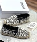 Loewe Owen Logo Jacquard Espadrille Woman 29762 Black - 5