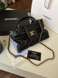 Chanel Lambskin Quilted Mini Bow Bag Woman 99888 Black - 2