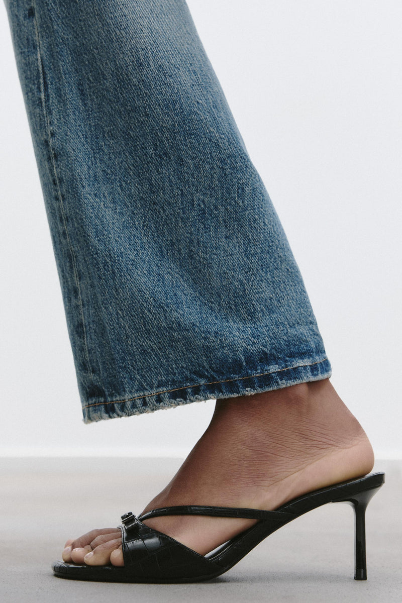 Zara Mini With Buckle Detail Stylish Heels Woman 3068 Black - 5