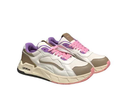 Off-White Kick Off Low-Top Sneakers Woman 224468-13 White&Purple - 4