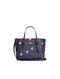 Coach Mollie Tote Bag 25 In Signature Canvas With Cherry Woman C139 Navy - 1