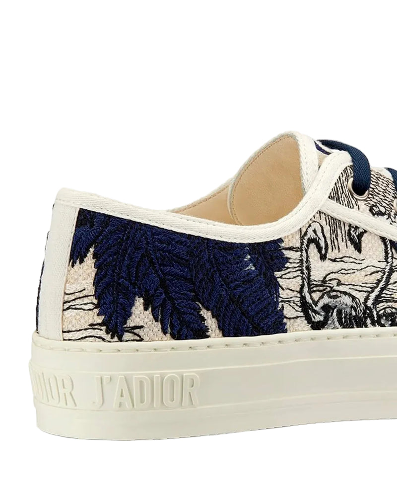 Dior Women Toile de Jouy Oblique Sneakers Woman 112-3 Navy - 5