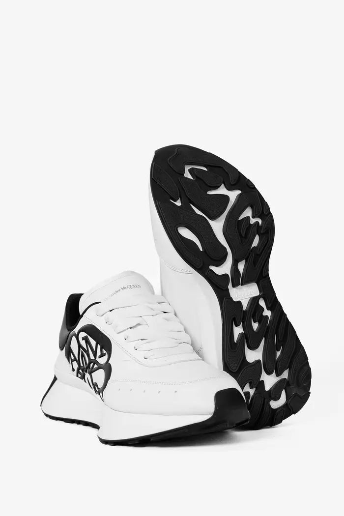 Alexander McQueen Premium Quality Sneakers Woman 4529 White&Black