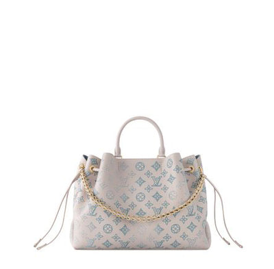 Louis Vuitton Mahina Bella Tote Galet Bag Woman M5860 Baby Blue