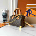 Louis Vuitton Pre-Owned Speedy Trunk Bag Woman Monogram Bold 13146 Brown/Beige - 1