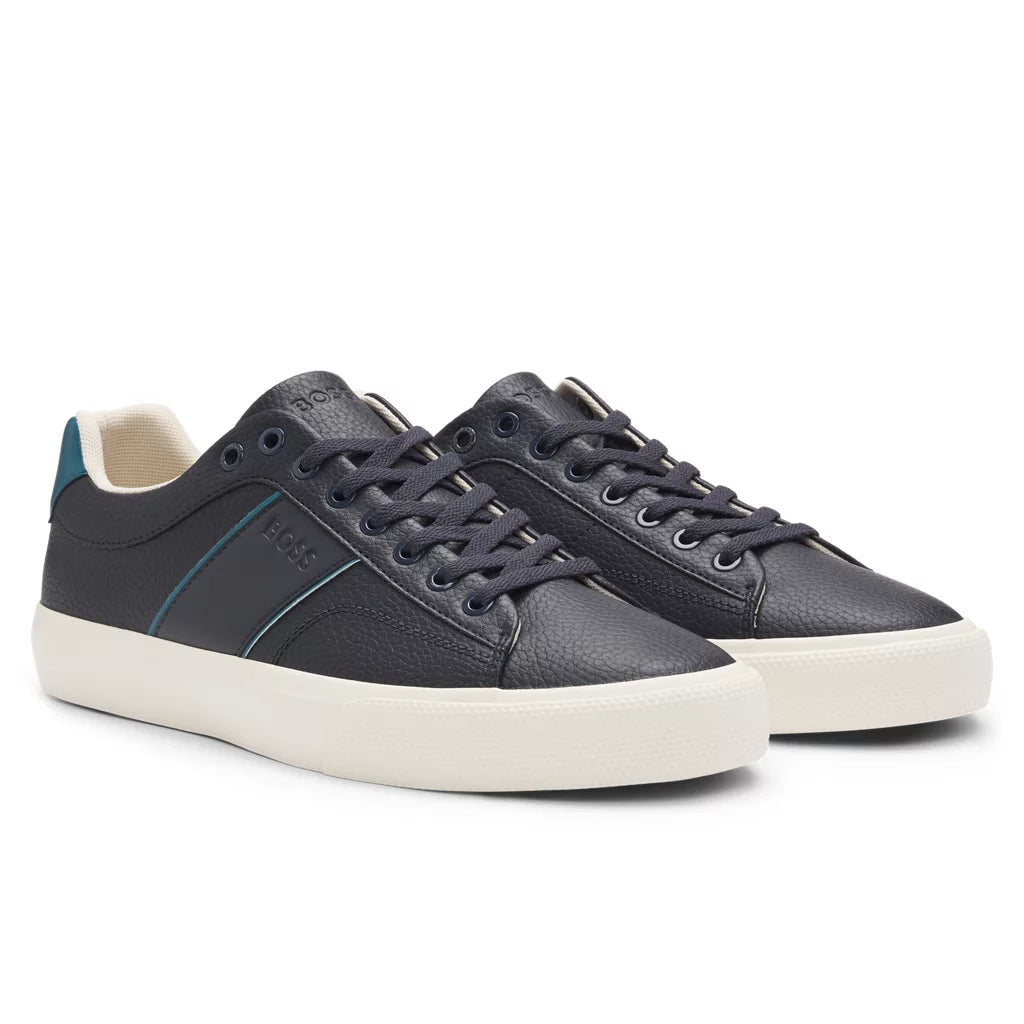 HUGO BOSS Original Aiden TENN LTB Trainers Sneakers Men 50522833 Navy&Blue