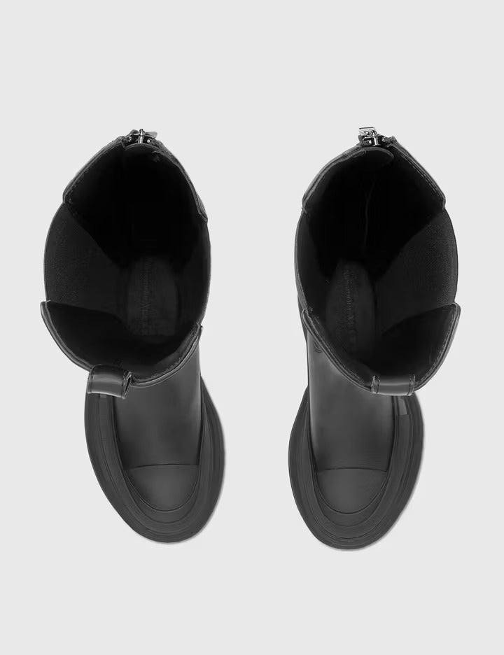 حذاء نسائي عالي الجودة من Alexander McQueen 666410 باللون الأسود - 11