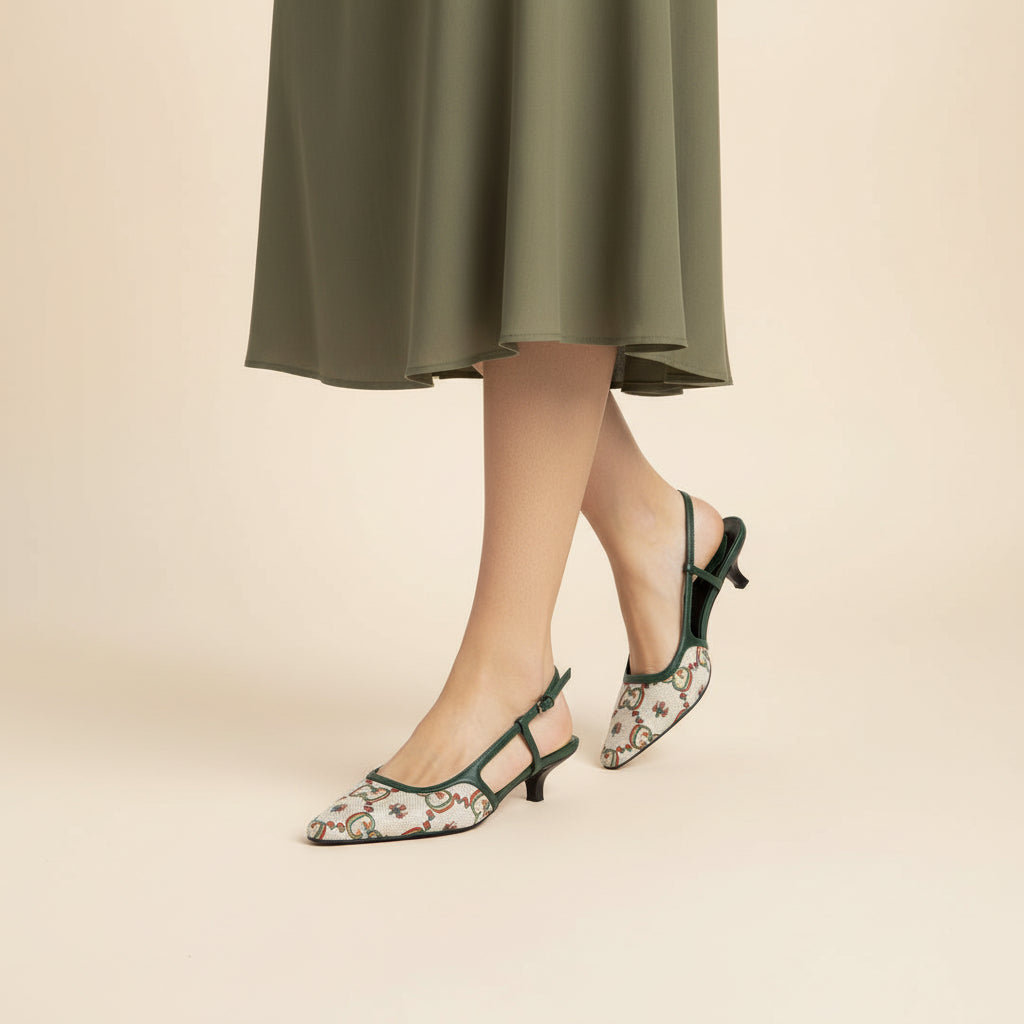 Gucci Luxury Slingback Sandals Mongoram Woman 1086-1 Beige - 6