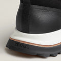 HERMES Leather Top Houses Champion the Aesthetic Sneakers Man LA009 Black - 6