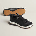 HERMES Leather Top Houses Champion the Aesthetic Sneakers Man LA009 Black - 4