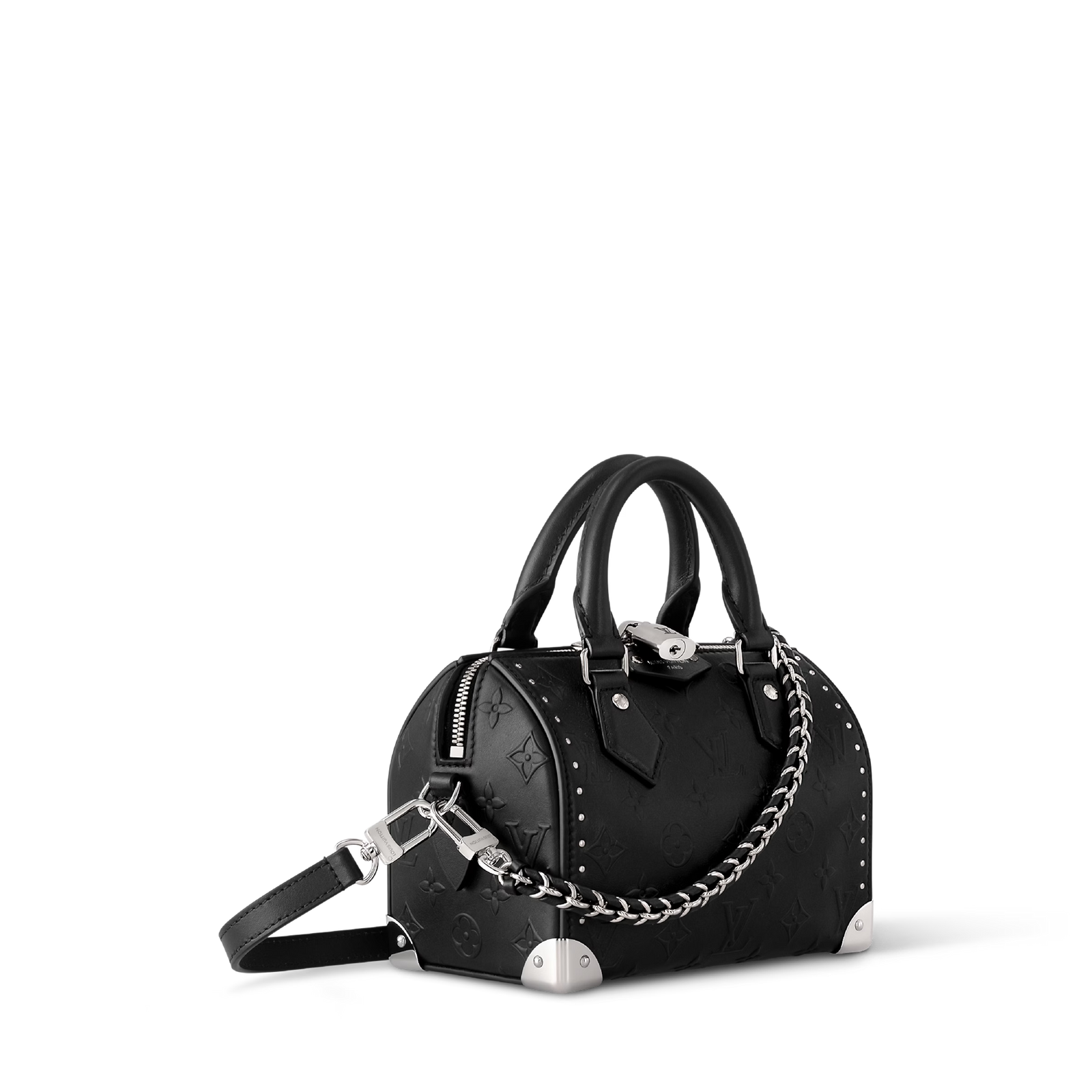 Louis Vuitton Pre-Owned Speedy Trunk Bag Woman Monogram Bold M14575 Black - 3