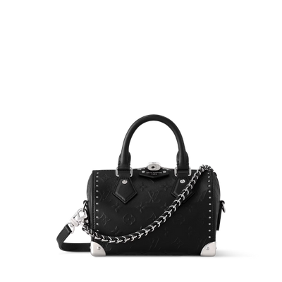 Louis Vuitton Pre-Owned Speedy Trunk Bag Woman Monogram Bold M14575 Black