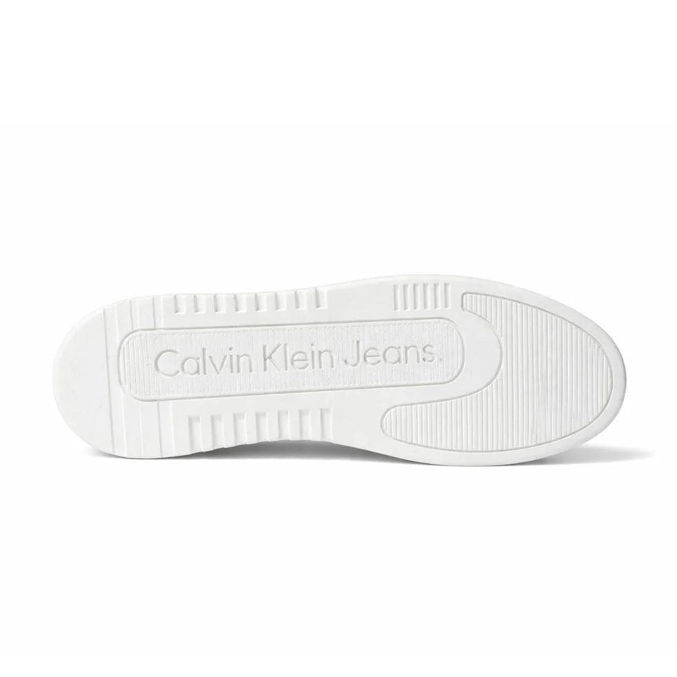 Calvin Klein Cico Classic Casual Sneakers Man FW25290 White&Brown - 4