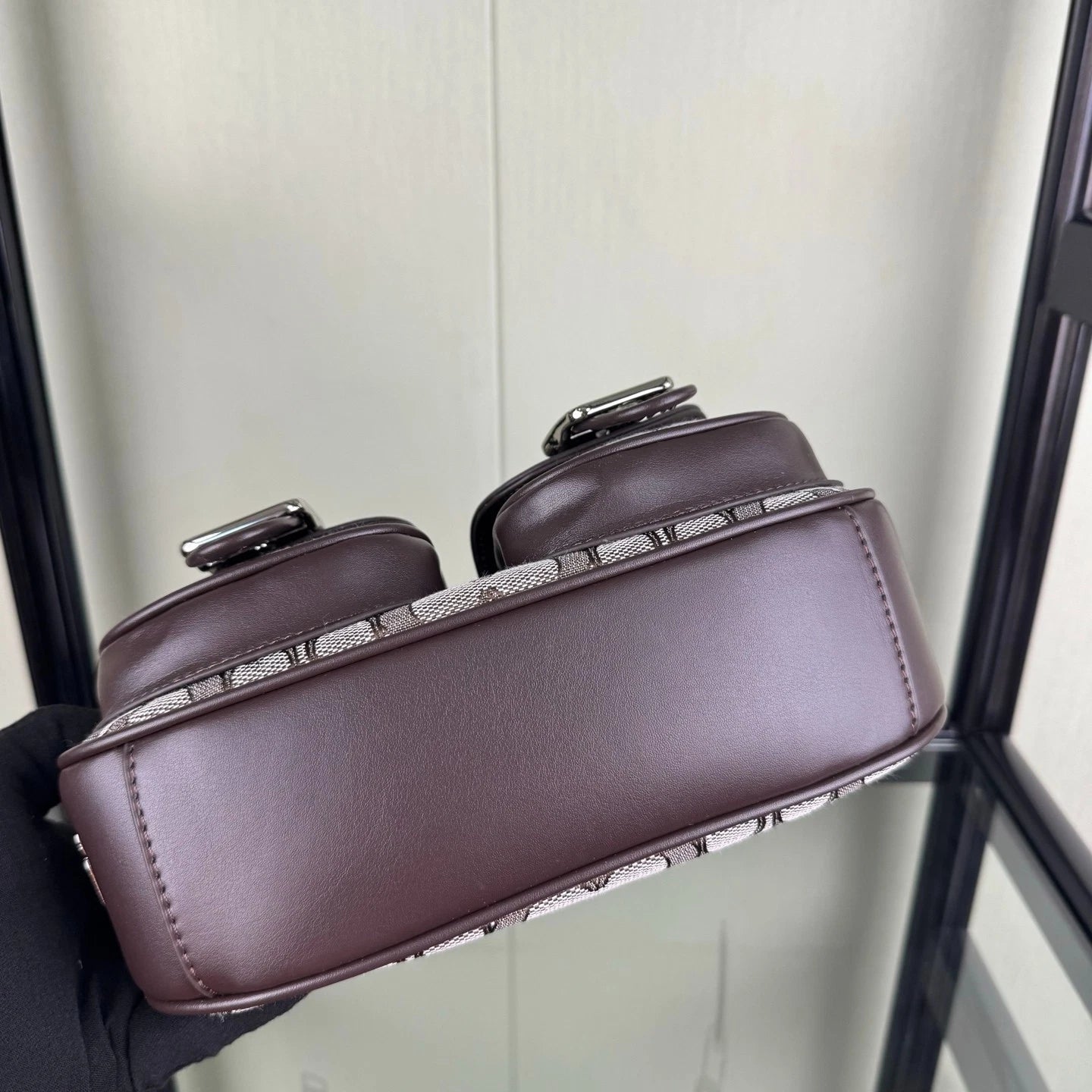 Coach - Ashton Bag In Signature Denim Length 12 cm - Width 24 cm Mirorr Women C076 Coffee - 4