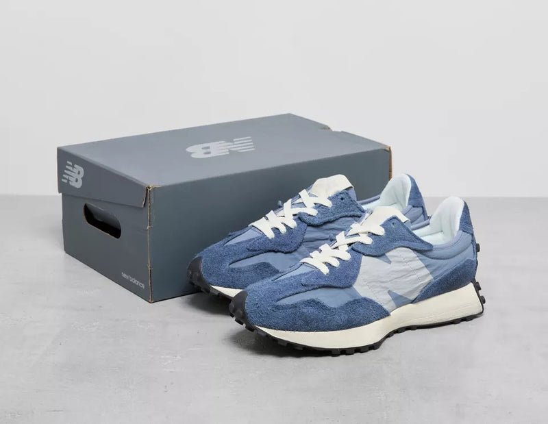 New Balance 327 Shoes Mens 8 Retro Sneaker Lace Up Low U327Mga Navy - 4