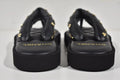 Chanel Lambskin Quilted Padded Charms Thong Sandals Woman XJC3134 Black - 7