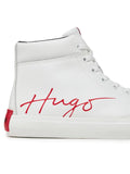 HUGO BOSS DyerH Signature High-Top Trainers Sneakers Man 50518346 White - 5