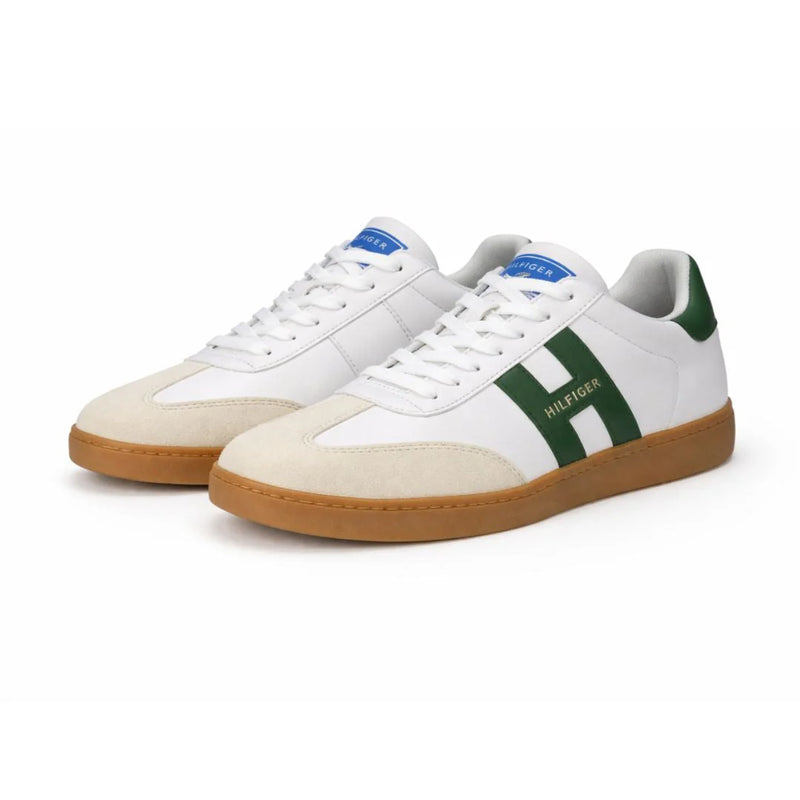 Tommy Hilfiger Berge Sneakers Mens Shoes FW25286 White&Green - 4