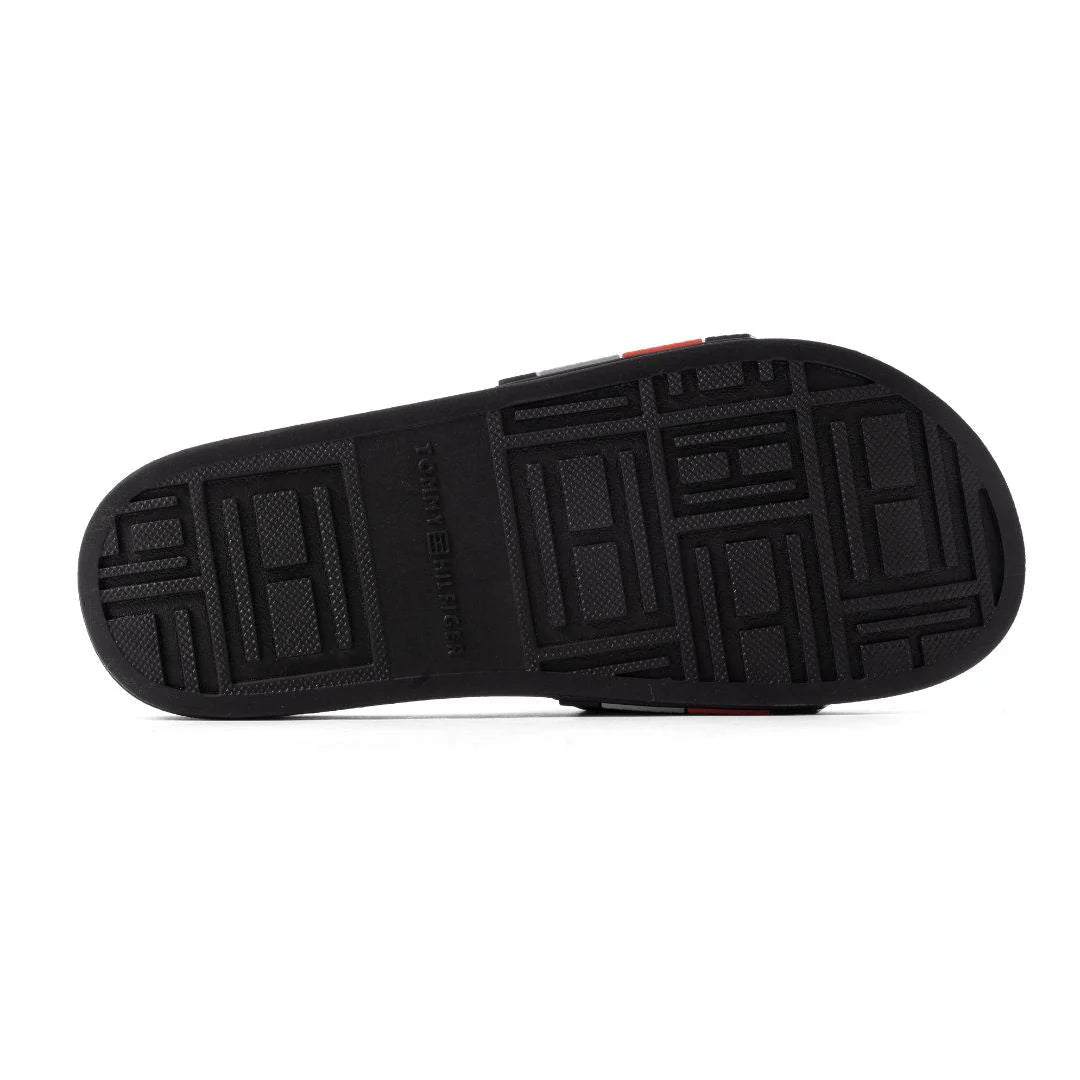 Tommy Hilfiger Original Holiday Slippers Man 75662 Black&Red - 5