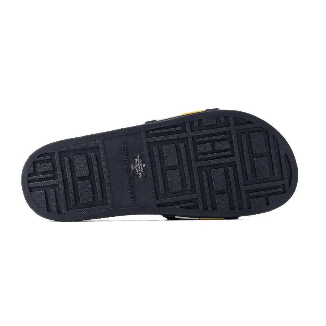 Tommy Hilfiger Original Holiday Slippers Man 75662 Navy&Yellow - 5